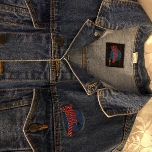 90’s Planet Hollywood Embroidered Jean Jacket